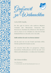Grün Floral Seitenleiste Vintage Brief Vom Weihnachtsmann 1