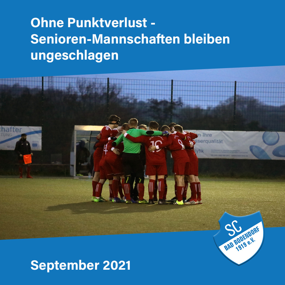 0921 Senioren Teams Ungeschlagen
