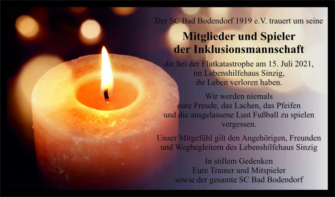 Traueranzeige Inklusionsmannschaft 150721 110821