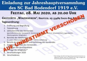 Absage Teaser Jhv2020 090420