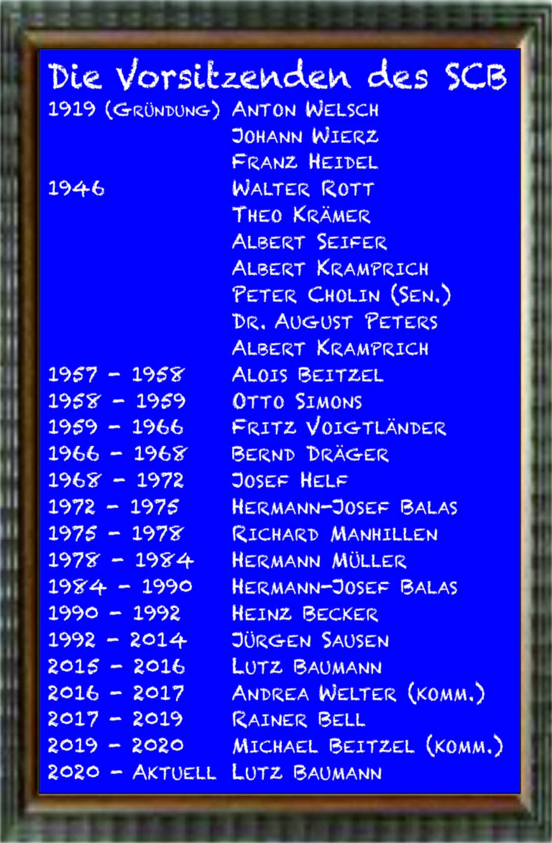 Vorsitzenden Scb Stand210820